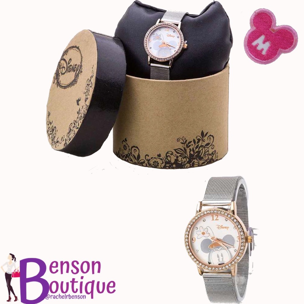 HP "Minnie” Silver & Rose Gold Minnie Mouse watch - Picture 3 of 3